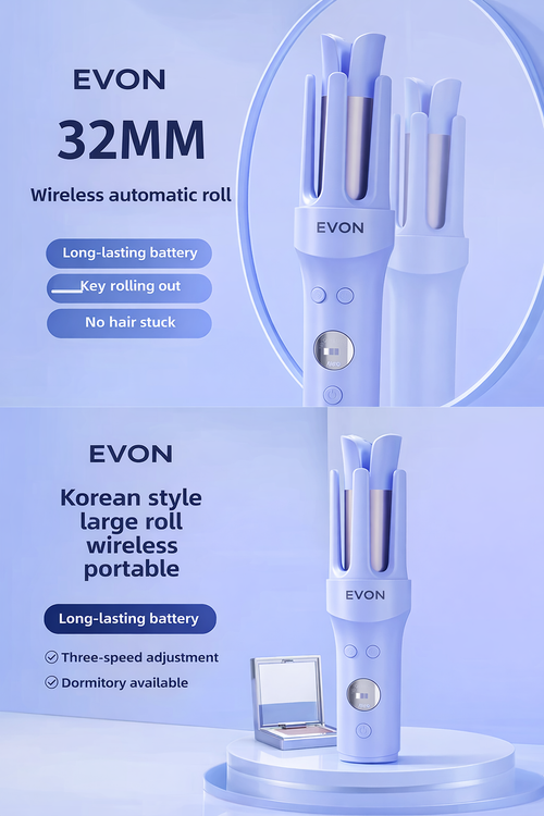 EVON automatic wireless hair curler